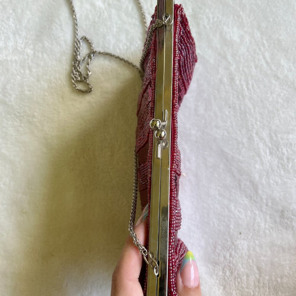 2/$50 🌸 VTG La Regale Pink Sequin Evening Bag - Picture 3 of 5